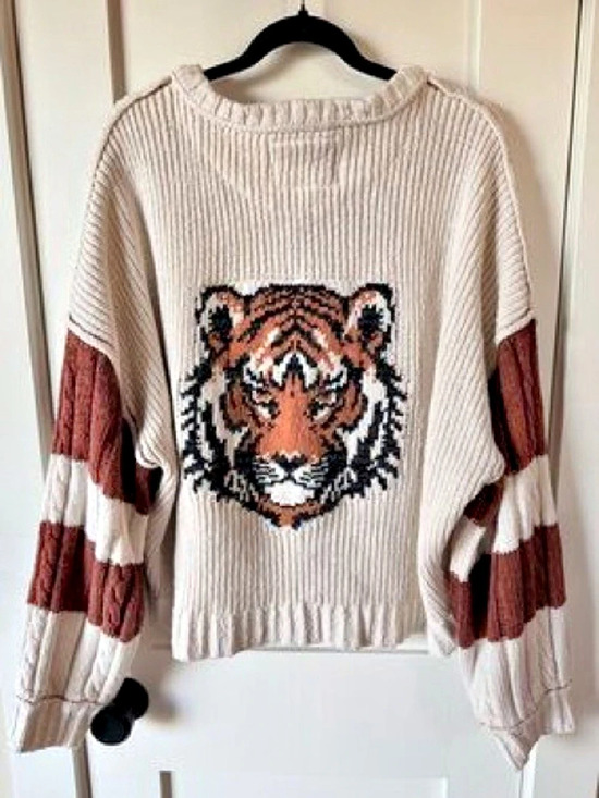 Pilcro Sweaters - PILCRO Tiger Cable-Knit Icon Zip-Up Cardigan ANTHROPOLOGIE Sweater Medium